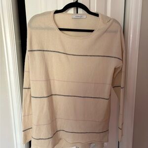 Kotun Cream Striped Women's Sweater